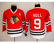 youth nhl chicago blackhawks #9 hull red