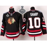 youth nhl jerseys chicago blackhawks #10 sharp black[2015 stanley cup]