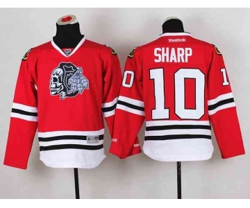 youth nhl jerseys chicago blackhawks #10 sharp red-1[the skeleton head]