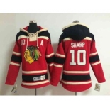 youth nhl jerseys chicago blackhawks #10 sharp red[pullover hooded sweatshirt A]