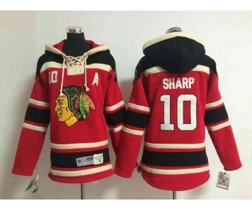 youth nhl jerseys chicago blackhawks #10 sharp red[pullover hooded sweatshirt A]