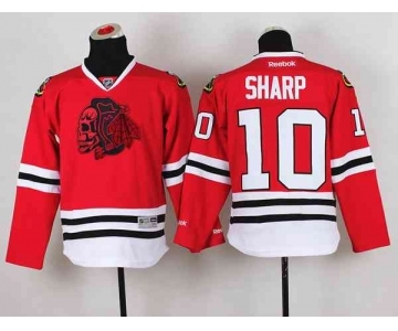 youth nhl jerseys chicago blackhawks #10 sharp red[the skeleton head]