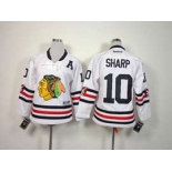 youth nhl jerseys chicago blackhawks #10 sharp white[2015 winter classic]