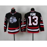 youth nhl jerseys chicago blackhawks #13 punk black-1[2014 Stadium Series][the skeleton head][punk]