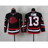 youth nhl jerseys chicago blackhawks #13 punk black[2014 Stadium Series][the skeleton head][punk]