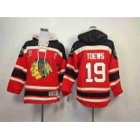 youth nhl jerseys chicago blackhawks #19 toews black-red[pullover hooded sweatshirt]