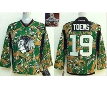 youth nhl jerseys chicago blackhawks #19 toews camo[2015 Stanley cup champions]