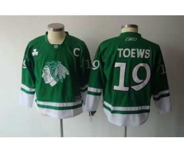 youth nhl jerseys chicago blackhawks #19 toews green(2011 new)