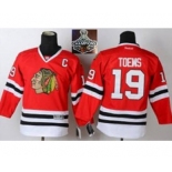 youth nhl jerseys chicago blackhawks #19 toews red[2015 Stanley cup champions][patch C]