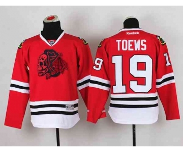 youth nhl jerseys chicago blackhawks #19 toews red[the skeleton head]