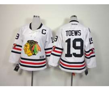 youth nhl jerseys chicago blackhawks #19 toews white[2015 winter classic]