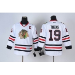 youth nhl jerseys chicago blackhawks #19 toews white