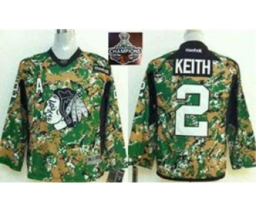 youth nhl jerseys chicago blackhawks #2 keith camo[2015 Stanley cup champions]