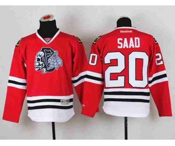 youth nhl jerseys chicago blackhawks #20 saad red-1[the skeleton head]