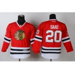 youth nhl jerseys chicago blackhawks #20 saad red