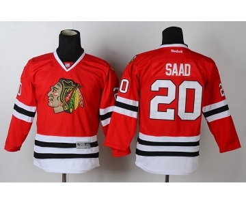 youth nhl jerseys chicago blackhawks #20 saad red