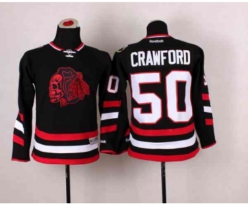 youth nhl jerseys chicago blackhawks #50 crawford black[2014 new stadium][the skeleton head]