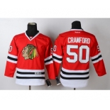 youth nhl jerseys chicago blackhawks #50 crawford red