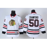 youth nhl jerseys chicago blackhawks #50 crawford white