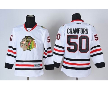 youth nhl jerseys chicago blackhawks #50 crawford white