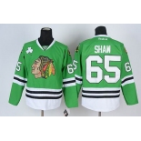 youth nhl jerseys chicago blackhawks #65 shaw  green