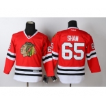 youth nhl jerseys chicago blackhawks #65 shaw red