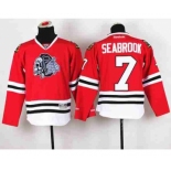 youth nhl jerseys chicago blackhawks #7 seabrook red-1[the skeleton head]