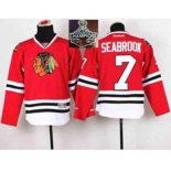 youth nhl jerseys chicago blackhawks #7 seabrook red[2015 Stanley cup champions]