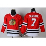 youth nhl jerseys chicago blackhawks #7 seabrook red