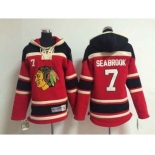 youth nhl jerseys chicago blackhawks #7 seabrook red[pullover hooded sweatshirt]