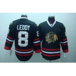 youth nhl jerseys chicago blackhawks #8 leddy black