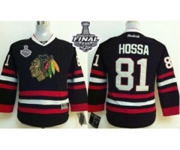 youth nhl jerseys chicago blackhawks #81 hossa black[2015 stanley cup]