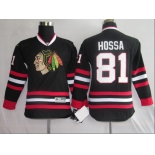 youth nhl jerseys chicago blackhawks #81 hossa black