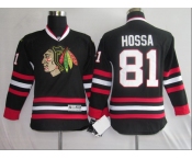 youth nhl jerseys chicago blackhawks #81 hossa black