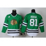 youth nhl jerseys chicago blackhawks #81 hossa green