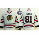 youth nhl jerseys chicago blackhawks #81 hossa white[2015 stanley cup]