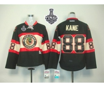 youth nhl jerseys chicago blackhawks #88 kane black[2015 stanley cup]