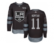 Los Angeles Kings #11 Anze Kopitar Black 1917-2017 100th Anniversary Stitched NHL Jersey