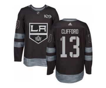 Los Angeles Kings #13 Kyle Clifford Black 1917-2017 100th Anniversary Stitched NHL Jersey