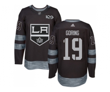 Los Angeles Kings #19 Butch Goring Black 1917-2017 100th Anniversary Stitched NHL Jersey