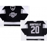 Los Angeles Kings #20 Luc Robitaille Black Throwback CCM Jersey