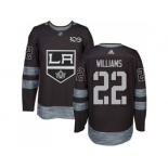 Los Angeles Kings #22 Tiger Williams Black 1917-2017 100th Anniversary Stitched NHL Jersey