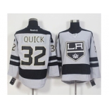 Los Angeles Kings #32 Jonathan Quick Gray Alternate Stitched NHL Jersey