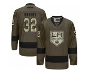 Los Angeles Kings #32 Kelly Hrudey Green Salute to Service Stitched NHL Jersey