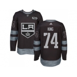 Los Angeles Kings #74 Dwight King Black 1917-2017 100th Anniversary Stitched NHL Jersey