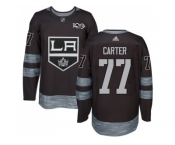 Los Angeles Kings #77 Jeff Carter Black 1917-2017 100th Anniversary Stitched NHL Jersey