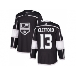 Men Adidas Los Angeles Kings #13 Kyle Clifford Black Home Authentic Stitched NHL Jersey