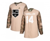 Men Adidas Los Angeles Kings #14 Mike Cammalleri Camo Authentic 2017 Veterans Day Stitched NHL Jersey