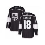 Men Adidas Los Angeles Kings #18 Dave Taylor Black Home Authentic Stitched NHL Jersey