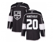 Men Adidas Los Angeles Kings #20 Luc Robitaille Black Home Authentic Stitched NHL Jersey